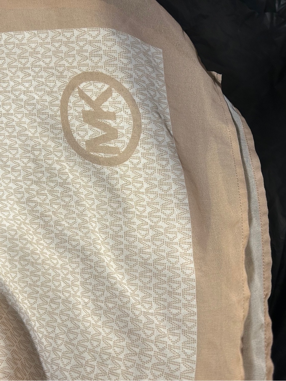 Michael Kors Beige Patterned Women's Scarf - Picture 6 of 10